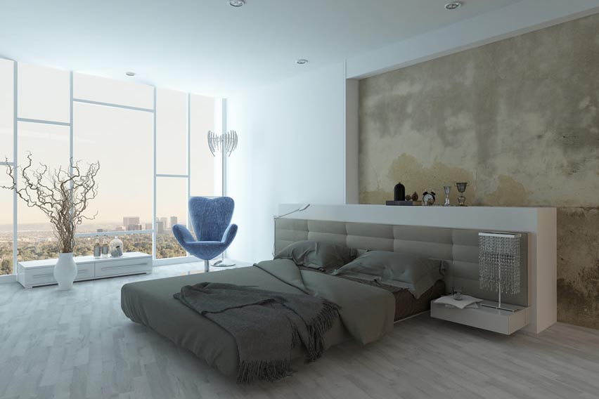 Modern Luxury Bedroom City View