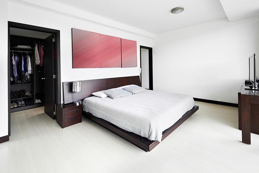Trendy Modern Master Bedroom Wall Art Wood furniture