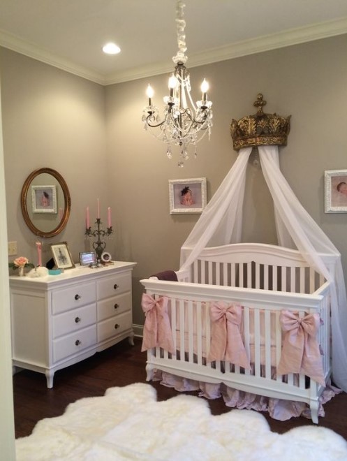 Elegant Baby Girl Nursery Idea