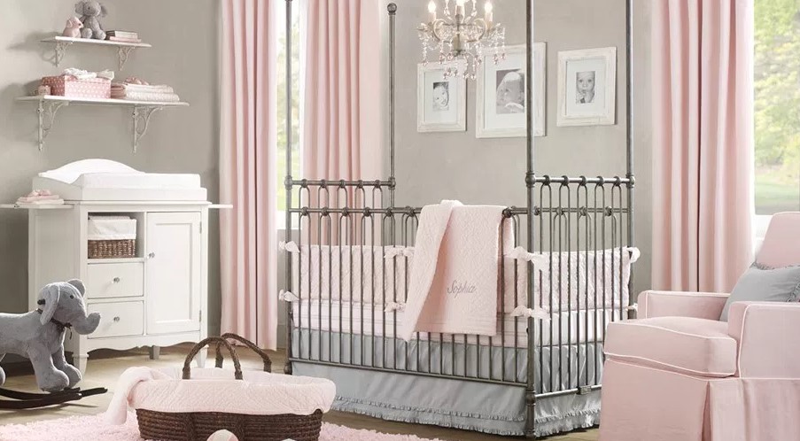 Pink Elegant - Baby Girl Nursery Ideas