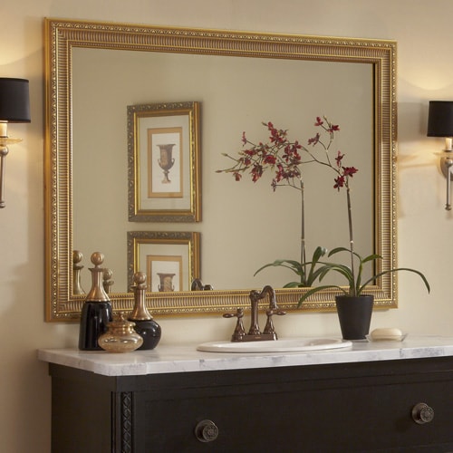 The Majestic, Golden, and Studded Mirror Frame